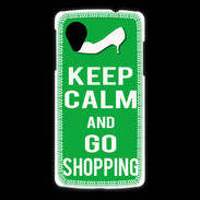 Coque LG Nexus 5 Keep Calm Go Shopping Vert
