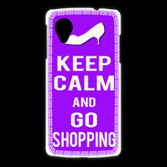 Coque LG Nexus 5 Keep Calm Go Shopping Violet