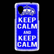 Coque LG Nexus 5 Keep Calm Bleu