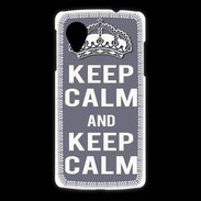 Coque LG Nexus 5 Keep Calm Gris