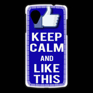 Coque LG Nexus 5 Keep Calm Like This Bleu