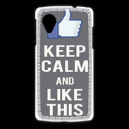 Coque LG Nexus 5 Keep Calm Like This Gris