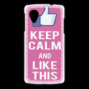 Coque LG Nexus 5 Keep Calm Like This Rose