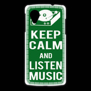 Coque LG Nexus 5 Keep Calm Listen music Vert
