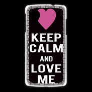 Coque LG Nexus 5 Keep Calm Love Noir