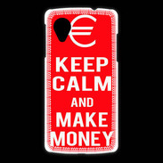 Coque LG Nexus 5 Keep Calm Make money Rouge