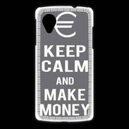 Coque LG Nexus 5 Keep Calm Make money Gris