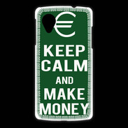Coque LG Nexus 5 Keep Calm Make money Vert