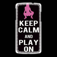 Coque LG Nexus 5 Keep Calm Play on Noir