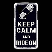 Coque LG Nexus 5 Keep Calm Ride on Noir