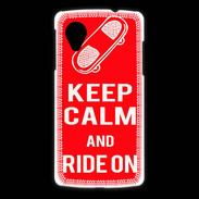 Coque LG Nexus 5 Keep Calm Ride on Rouge