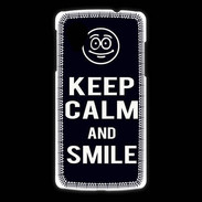 Coque LG Nexus 5 Keep Calm Smile Noir