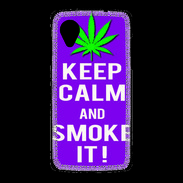 Coque LG Nexus 5 Keep Calm Smoke it Violet