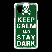 Coque LG Nexus 5 Keep Calm Stay dark Vert
