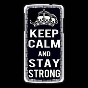 Coque LG Nexus 5 Keep Calm Stay strong Noir