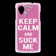 Coque LG Nexus 5 Keep Calm Suck me Rose