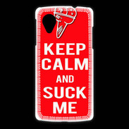 Coque LG Nexus 5 Keep Calm Suck me Rouge