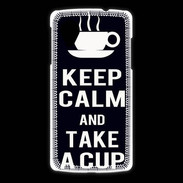 Coque LG Nexus 5 Keep Calm Take a cup Noir