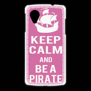 Coque LG Nexus 5 Keep Calm Be a Pirate Rose