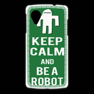 Coque LG Nexus 5 Keep Calm Be a Robot Vert