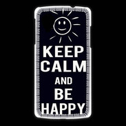 Coque LG Nexus 5 Keep Calm Be Happy Noir