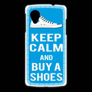 Coque LG Nexus 5 Keep Calm Buy Shoes Cyan 