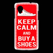 Coque LG Nexus 5 Keep Calm Buy Shoes Rouge