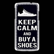 Coque LG Nexus 5 Keep Calm Buy Shoes Noir