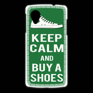 Coque LG Nexus 5 Keep Calm Buy Shoes Vert