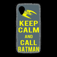 Coque LG Nexus 5 Keep Calm Call Batman Gris