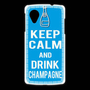 Coque LG Nexus 5 Keep Calm Drink champagne Cyan
