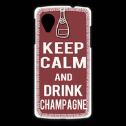 Coque LG Nexus 5 Keep Calm Drink Champagne Brique
