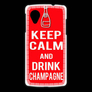 Coque LG Nexus 5 Keep Calm Drink champagne Rouge