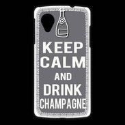 Coque LG Nexus 5 Keep Calm Drink champagne Gris