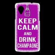 Coque LG Nexus 5 Keep Calm Drink champagne Violet