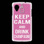 Coque LG Nexus 5 Keep Calm Drink champagne Rose