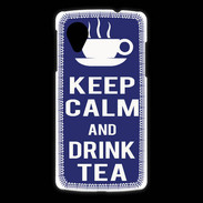 Coque LG Nexus 5 Keep Calm Drink Tea Bleu