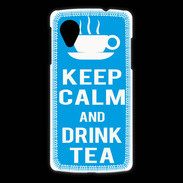 Coque LG Nexus 5 Keep Calm Drink Tea Cyan