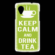 Coque LG Nexus 5 Keep Calm Drink Tea Vert pomme