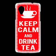 Coque LG Nexus 5 Keep Calm Drink Tea Rouge