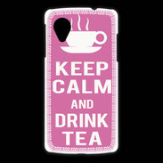 Coque LG Nexus 5 Keep Calm Drink Tea Rose