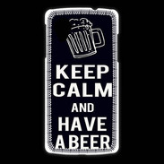 Coque LG Nexus 5 Keep Calm Have a beer Noir