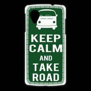 Coque LG Nexus 5 Keep Calm Take road Vert