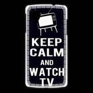 Coque LG Nexus 5 Keep Calm Watch TV Noir