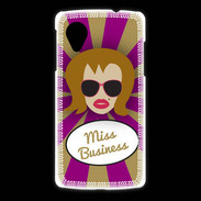 Coque LG Nexus 5 Miss business Rousse