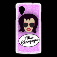 Coque LG Nexus 5 Miss Champagne Brune