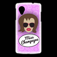 Coque LG Nexus 5 Miss Champagne Chatain