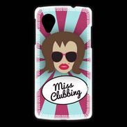 Coque LG Nexus 5 Miss Clubbing Chatain