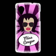 Coque LG Nexus 5 Miss Cougar Brune