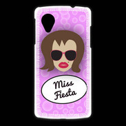 Coque LG Nexus 5 Miss Fiesta Chatain